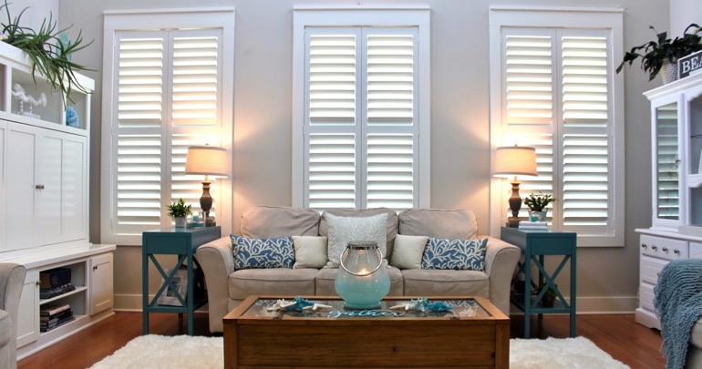 Tampa lounge indoor shutters